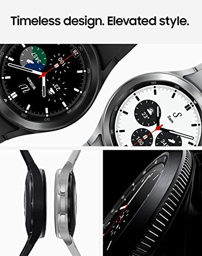 Умные часы Samsung Electronics Galaxy Watch 4 Classic 46 мм с монитором ЭКГ, трекером для здоровья, фитнеса, бега, циклов сна, GPS, обнаружением падения, Bluetooth, американская версия, черный (обновленный) - 6