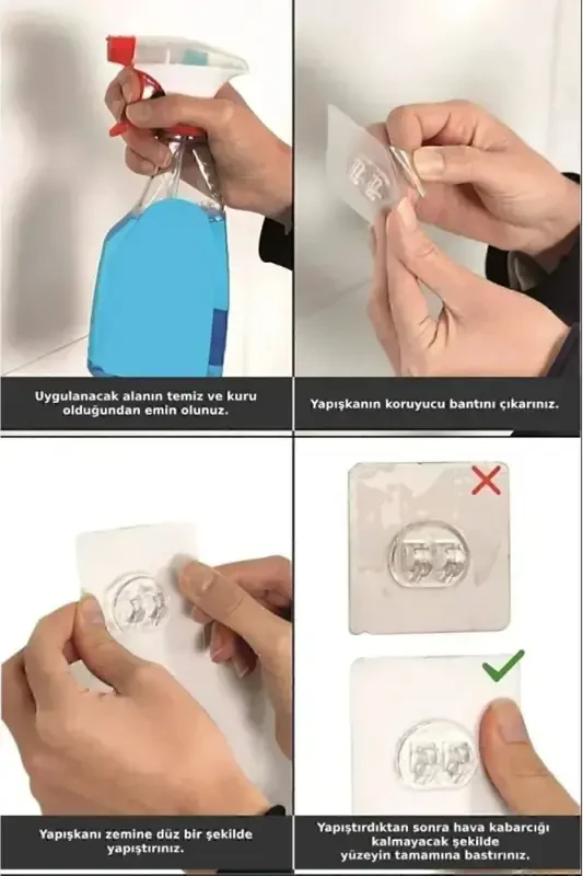 Umr bo'yi zanglamaydigan yopishqoqli tekis hammom tashkilotchisi - 6