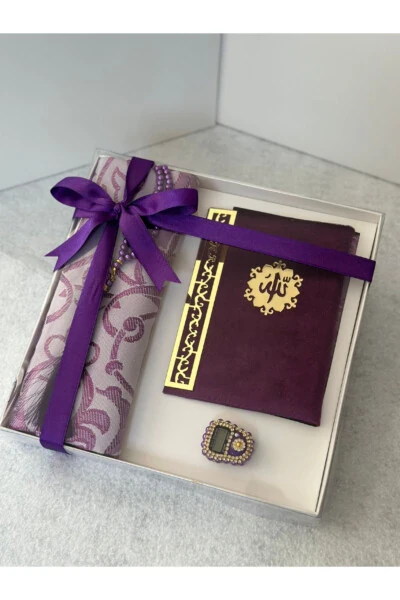 Umra va Mavlid sovg'asi namoz gilam to'plami - MARKAPOLIN (1)