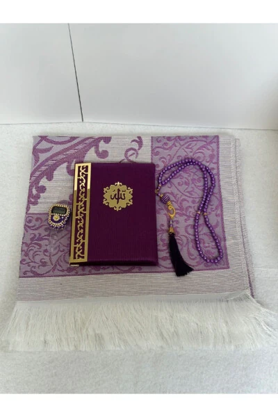 Umra va Mavlid sovg'asi namoz gilam to'plami - 3