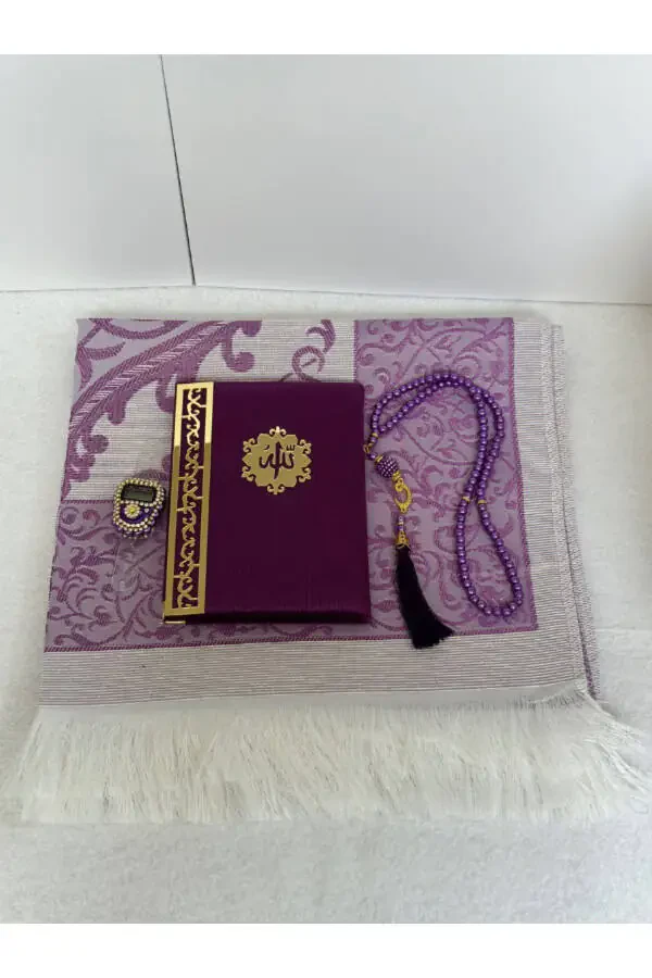 Umra va Mavlid sovg'asi namoz gilam to'plami - 3