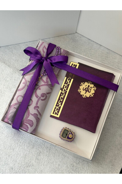Umra va Mavlid sovg'asi namoz gilam to'plami - 6