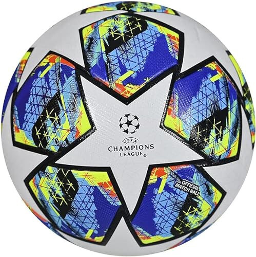 Umumi Chempionlar Ligasi Futbol Muxlislari Esdalik Buyumlari Futbol Kolleksiyasi Hajmi: 5 Bolaning Tug'ilgan Kuni Uchun Eng Yaxshi Sovg'a, Ko'k - Generic (1)