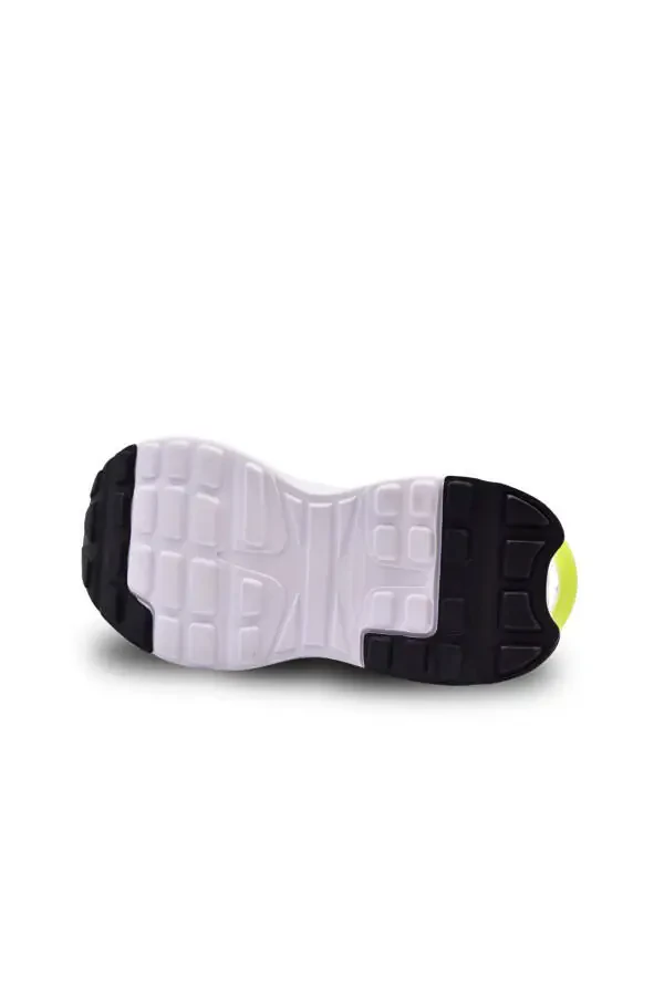 Unden Single Velcro Elastic Mesh Detailed Boys' Sports Shoes Black - 6