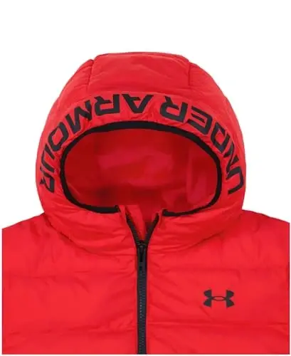 Under Armour Boys' Pronto Colorblock Puffer Jacket, Mid-Weight, Zip Up Closure, Repels Water - 4