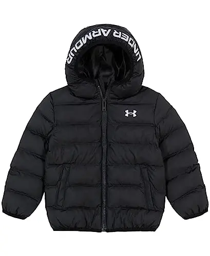 Under Armour boys Pronto Colorblock Puffer Jacket, Mid-weight, Zip Up Closure, Repels Water - UNDER ARMOUR