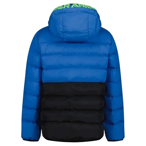 Under Armour Boys' Pronto Hooded Puffer Jacket | Lightweight Design for Everyday Wear, Water-Repellent Finish to Stay Dry, Insulated Warmth for Cold Days - 2