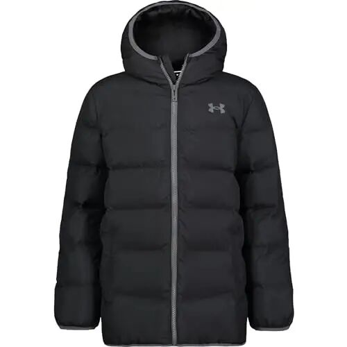 Under Armour Boys' Pronto Hooded Puffer Jacket | Lightweight Design for Everyday Wear, Water-Repellent Finish to Stay Dry, Insulated Warmth for Cold Days - Under Armour