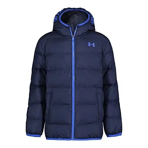Under Armour Boys' Pronto Hooded Puffer Jacket | Lightweight Design for Everyday Wear, Water-Repellent Finish to Stay Dry, Insulated Warmth for Cold Days - Under Armour