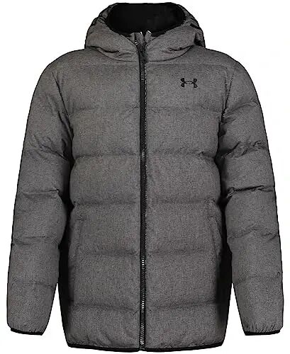 Under Armour Boys' Pronto Hooded Puffer Jacket | Lightweight Design for Everyday Wear, Water-Repellent Finish to Stay Dry, Insulated Warmth for Cold Days - Under Armour