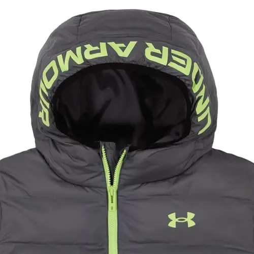 Under Armour boys Pronto Colorblock Puffer Jacket, Mid-weight, Zip Up Closure, Repels Water - 3
