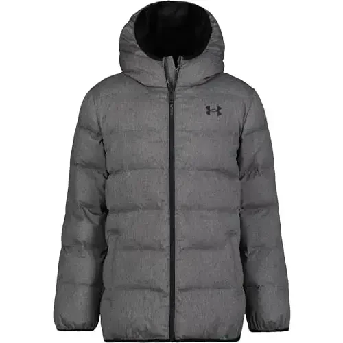 Under Armour boys Pronto Colorblock Puffer Jacket, Mid-weight, Zip Up Closure, Repels Water - UNDER ARMOUR