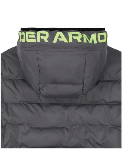 Under Armour boys Pronto Colorblock Puffer Jacket, Mid-weight, Zip Up Closure, Repels Water - 4