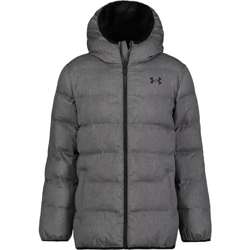 Under Armour o'g'il bolalar Pronto Colorblock Puffer Kurtka, O'rta vaznli, Fermuarli, Suvni qaytaradi - UNDER ARMOUR