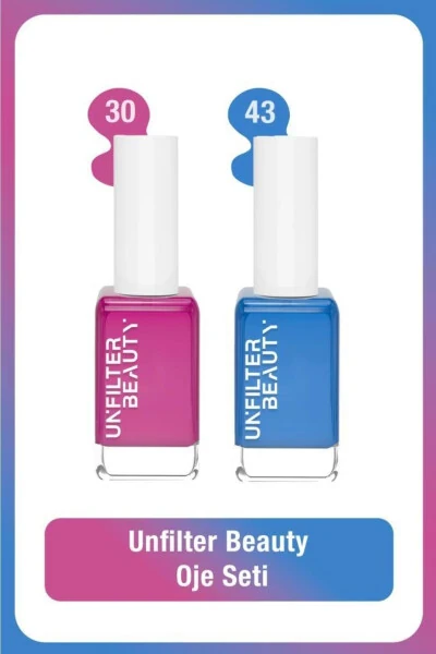 Unfilter Beauty Nail Polish Set No: 30 + No: 43 - UNFILTER BEAUTY (1)