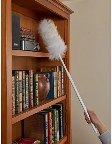 Unger Extendable Lamb’s Wool Duster – Extends to 43” – Dusters for Cleaning, Extendable Duster, Duster with Extension Pole, Long Handle Duster, Great for Ceiling Fans, Moldings, Bookcases & Windows - Modazone (1)