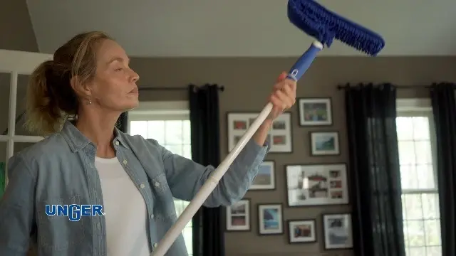 Unger Microfiber Wool Duster - Compatible with Poles, Machine Washable Duster, Dusters for Cleaning, Pet Hair & Dust Cleaner, Cleaning Supplies, Great for TVs, Molding, Electronics & Furniture - 7