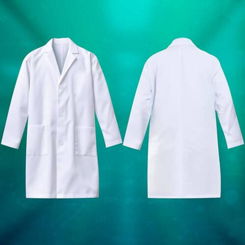 UNGLINGA Kids Lab Coat Doctor Scientist Costume with Science Goggles ID Card Test tube - 4