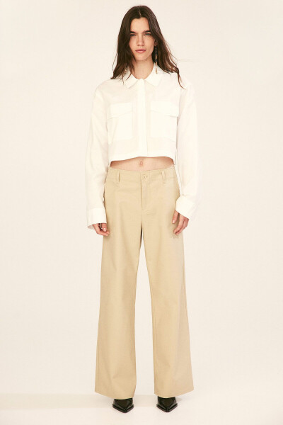 Unhemmed Gabardine Chino - 3