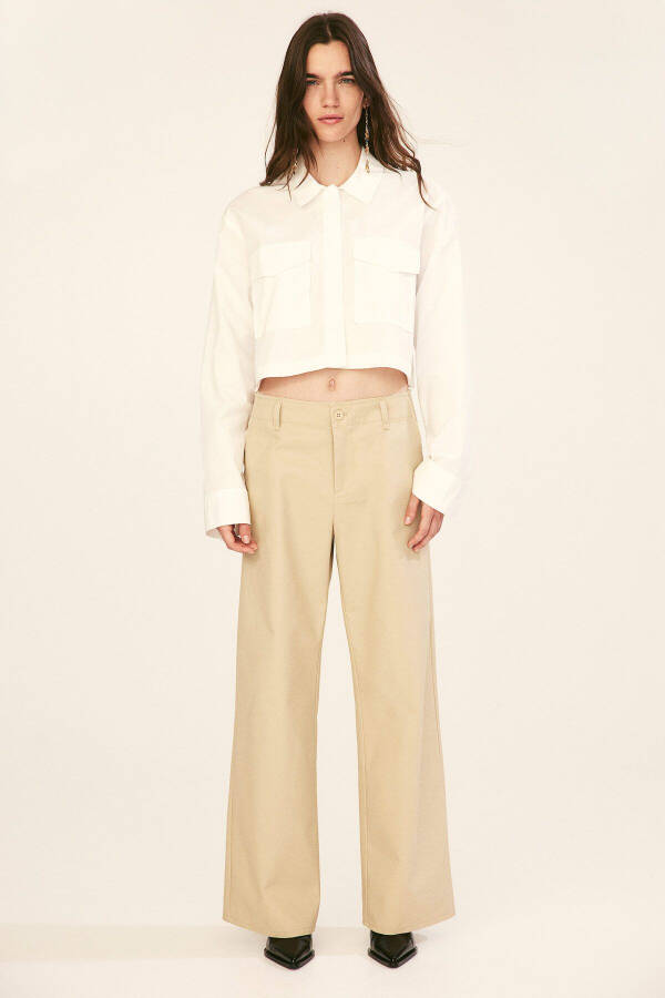 Unhemmed Gabardine Chino - 3