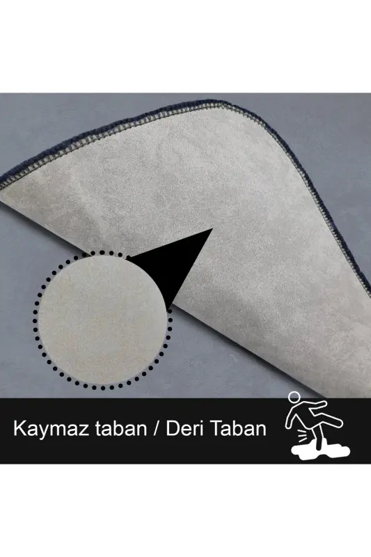 Unicolor tekis 3 qismli qora hammom gilamchasi to'plami sirpanmaydigan charm taglikli yuviladigan unitaz qopqog'i - qora - 3