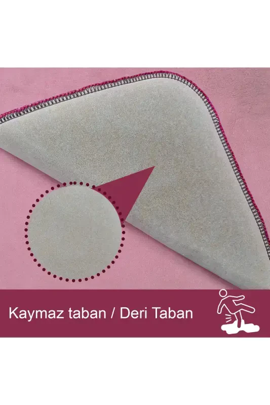 Unicolor tekis 3 qismli to'q binafsha hammom gilami to'plami Sirpanmaydigan charm taglik Yuviladigan unitaz qopqog'i - to'q binafsha - 3