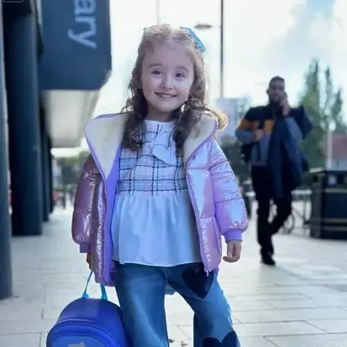 UNICOMIDEA Baby Girl Winter Coat Laser Toddler Jackets Warm Down Outerwear with Hooded for 12M-5T - 2