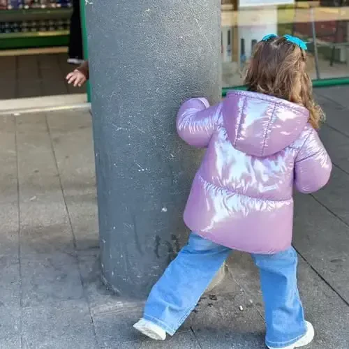 UNICOMIDEA Baby Girl Winter Coat Laser Toddler Jackets Warm Down Outerwear with Hooded for 12M-5T - 3