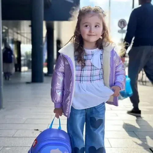 UNICOMIDEA Baby Girl Winter Coat Laser Toddler Jackets Warm Down Outerwear with Hooded for 12M-5T - 4