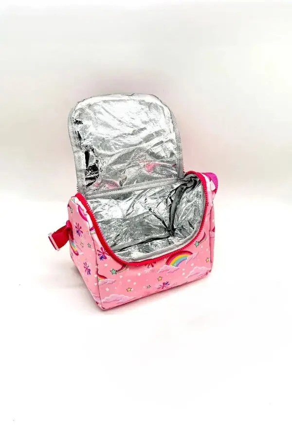 Unicorn Feeding & Pencil Case Set for Girls, Orthopedic Back Support, Luxury Elementary School Backpack - 8