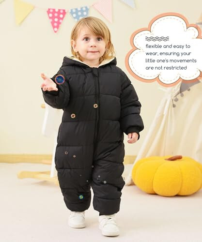 UNIFACO Baby Boys Snowsuit Newborn Baby Girls Winter Coat Toddler Clothes - 3