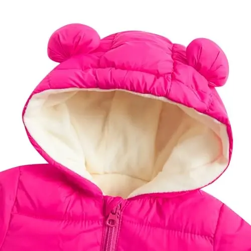 UNIFACO Baby Boys Snowsuit Newborn Baby Girls Winter Coat Toddler Clothes - 4