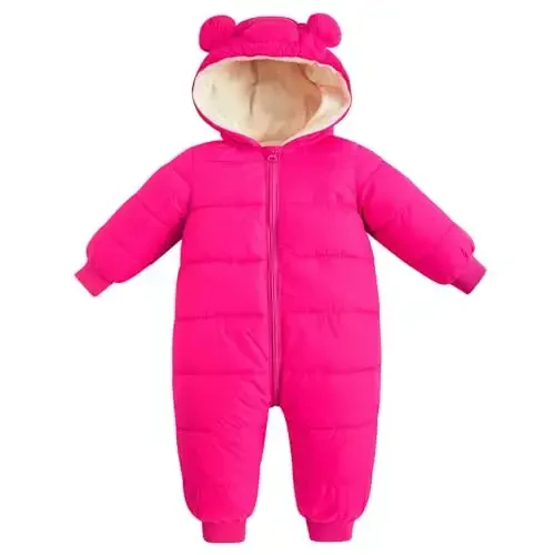 UNIFACO Baby Boys Snowsuit Newborn Baby Girls Winter Coat Toddler Clothes 