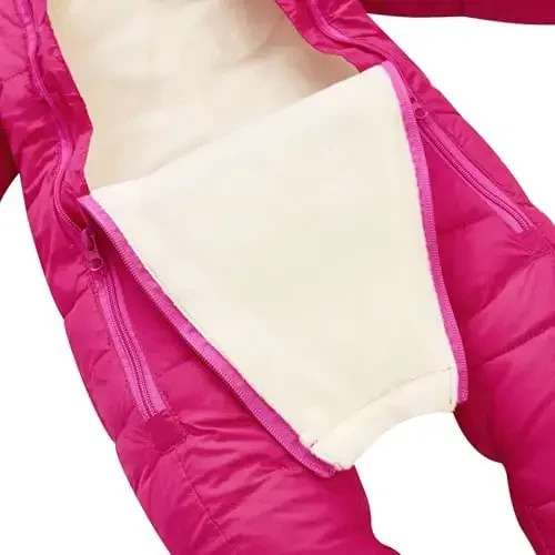 UNIFACO Baby Boys Snowsuit Newborn Baby Girls Winter Coat Toddler Clothes - 4