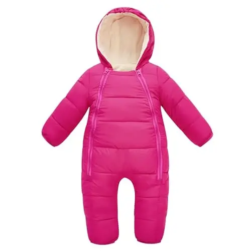 UNIFACO Baby Boys Snowsuit Newborn Baby Girls Winter Coat Toddler Clothes - 1