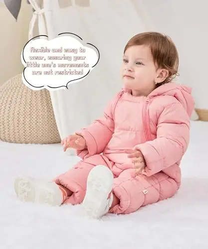 UNIFACO Baby Boys Snowsuit Newborn Baby Girls Winter Coat Toddler Clothes - UNIFACO (1)