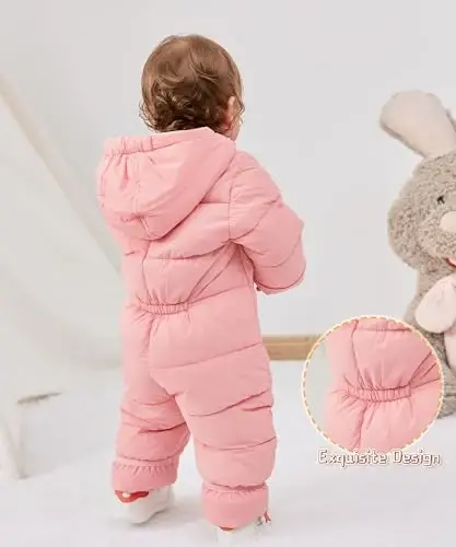 UNIFACO Baby Boys Snowsuit Newborn Baby Girls Winter Coat Toddler Clothes - 3