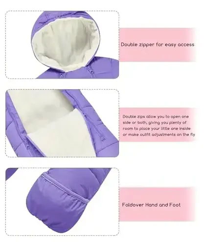 UNIFACO Baby Boys Snowsuit Newborn Baby Girls Winter Coat Toddler Clothes - UNIFACO (1)