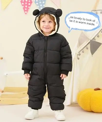 UNIFACO Baby Boys Snowsuit Newborn Baby Girls Winter Coat Toddler Clothes - UNIFACO (1)