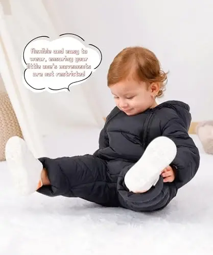 UNIFACO Baby Boys Snowsuit Newborn Baby Girls Winter Coat Toddler Clothes - 3