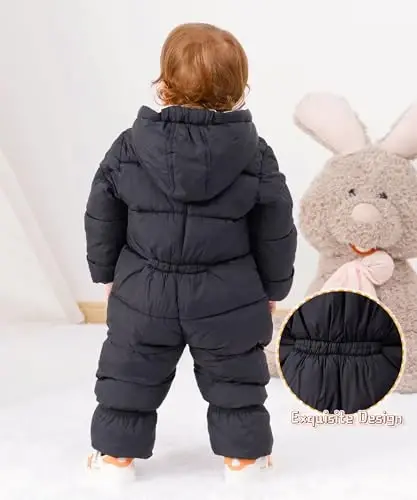 UNIFACO Baby Boys Snowsuit Newborn Baby Girls Winter Coat Toddler Clothes - 4