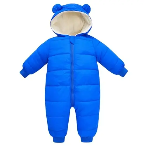 UNIFACO Baby Boys Snowsuit Newborn Baby Girls Winter Coat Toddler Clothes - 1