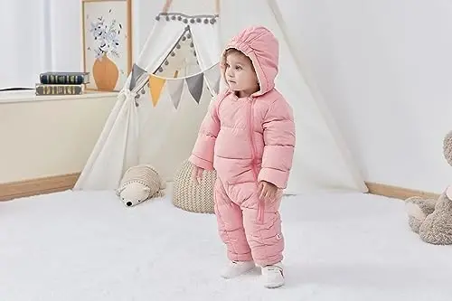 UNIFACO Baby Boys Snowsuit Newborn Baby Girls Winter Coat Toddler Clothes - 2