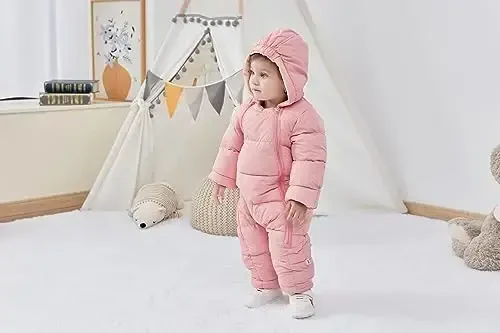 UNIFACO Baby Boys Snowsuit Newborn Baby Girls Winter Coat Toddler Clothes - UNIFACO (1)