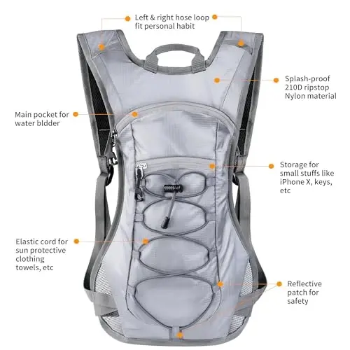 Unigear Hydration Pack Backpack with 2L Water Bladder for Hiking & Cycling | Lightweight Water Backpack For Running, Biking, Climbing And Camping, 70 Oz Bladder, Hydration Backpack For Hiking - UNIGEAR (1)