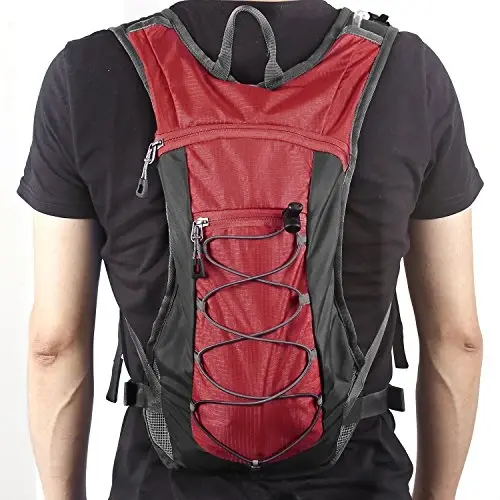 Unigear Hydration Pack Backpack yugurish, piyoda sayr qilish, velosipedda yurish, toqqa chiqish, camping, velosipedda sayr qilish uchun 70 oz 2L suv qopi bilan - 6