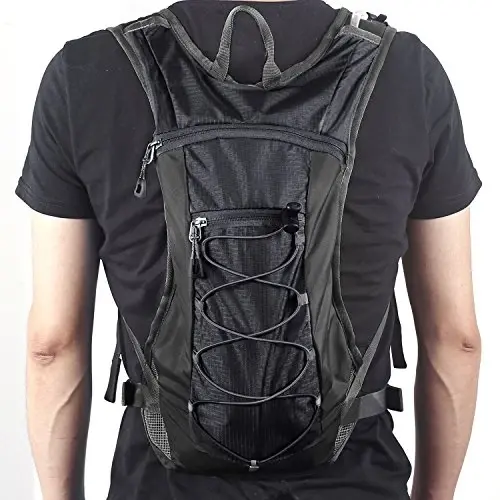 Unigear Hydration Pack Backpack yugurish, piyoda sayr qilish, velosipedda yurish, toqqa chiqish, lager, velosipedda yurish uchun 70 oz 2L suv qopi bilan - 6