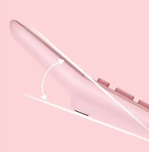 UNIONE Big Size Calculator with a Bright LCD, Dual Power Handheld Desktop. Color. Business, Office, High School 5×7in (WHITE) - 5