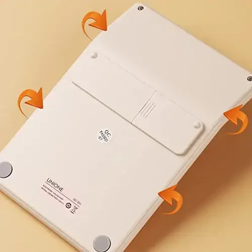 UNIONE Desktop Navy Calculator with a Bright LCD, Dual Power Handheld Desktop. Color. Business, Office, High School, 4×6 inch - 4