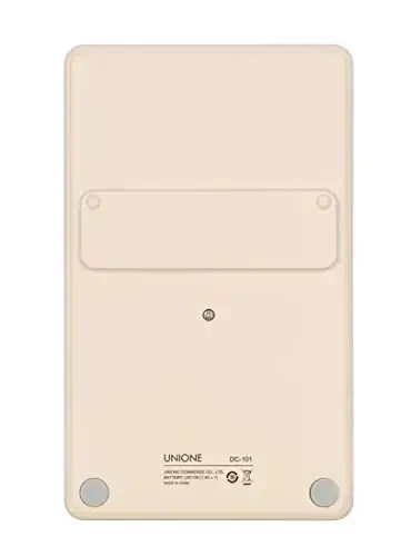 UNIONE Pocket & Desktop Beige Calculator with a Bright LCD, Dual Power Handheld Desktop. Color. Business, Office, High School - 4
